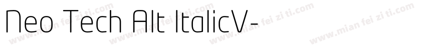 Neo Tech Alt ItalicV字体转换
